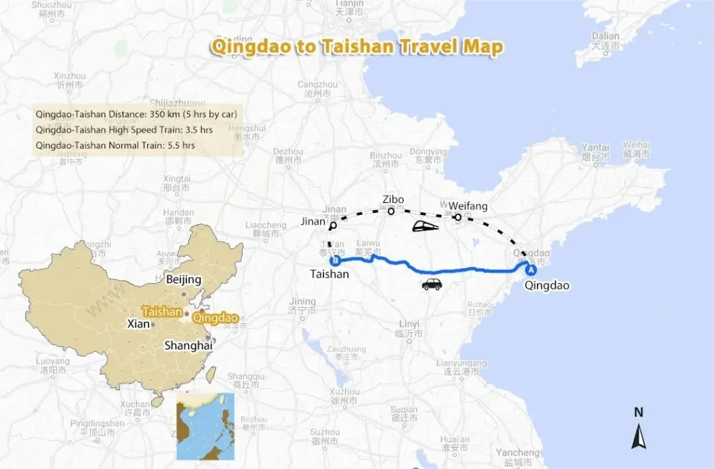 Qingdao Location Shandong Jiaodong Peninsula Map