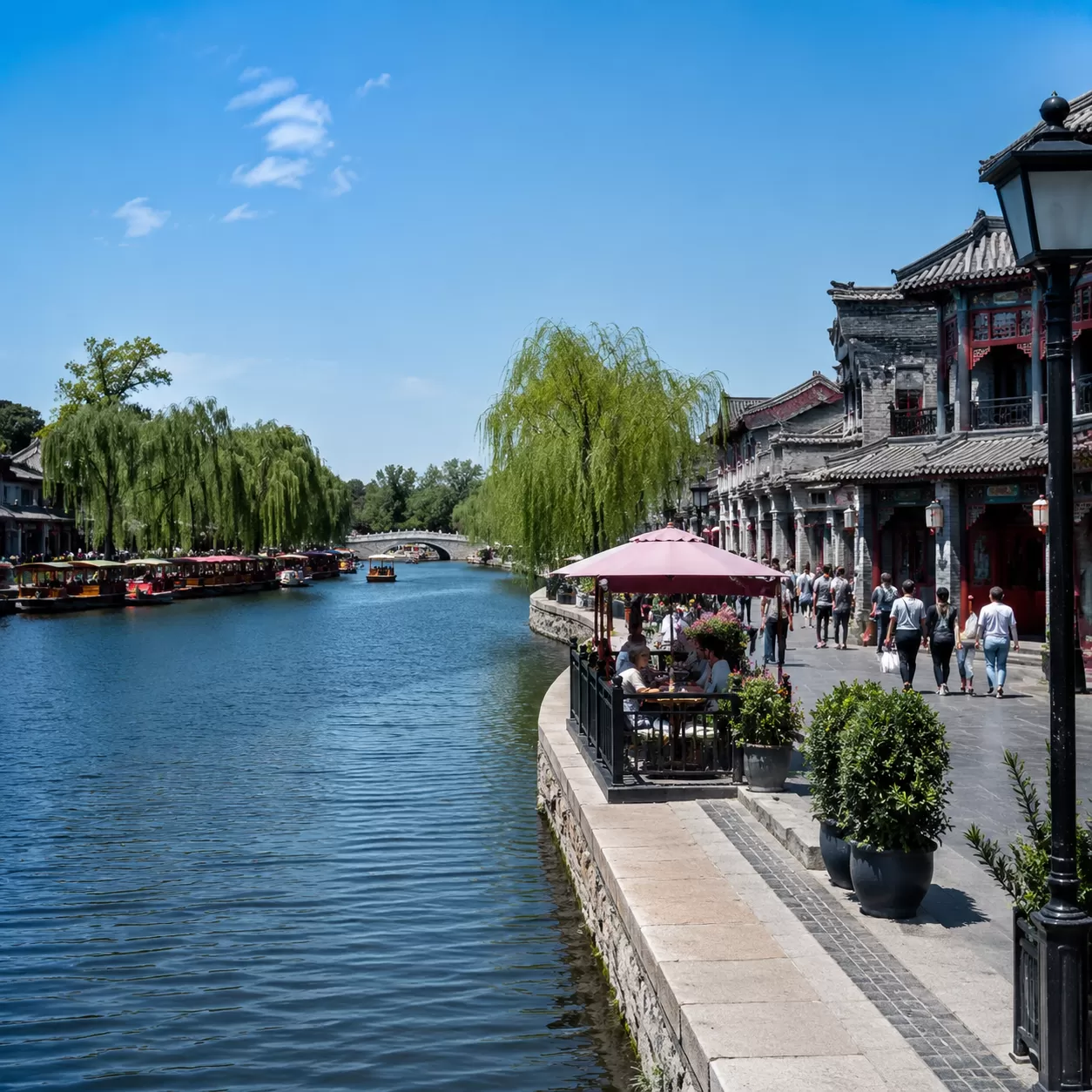 Beijing Houhai Lakes and Historic Hutongs