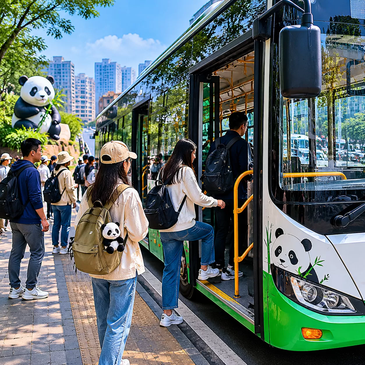 Getting to Panda Base by Bus from Chengdu Center
