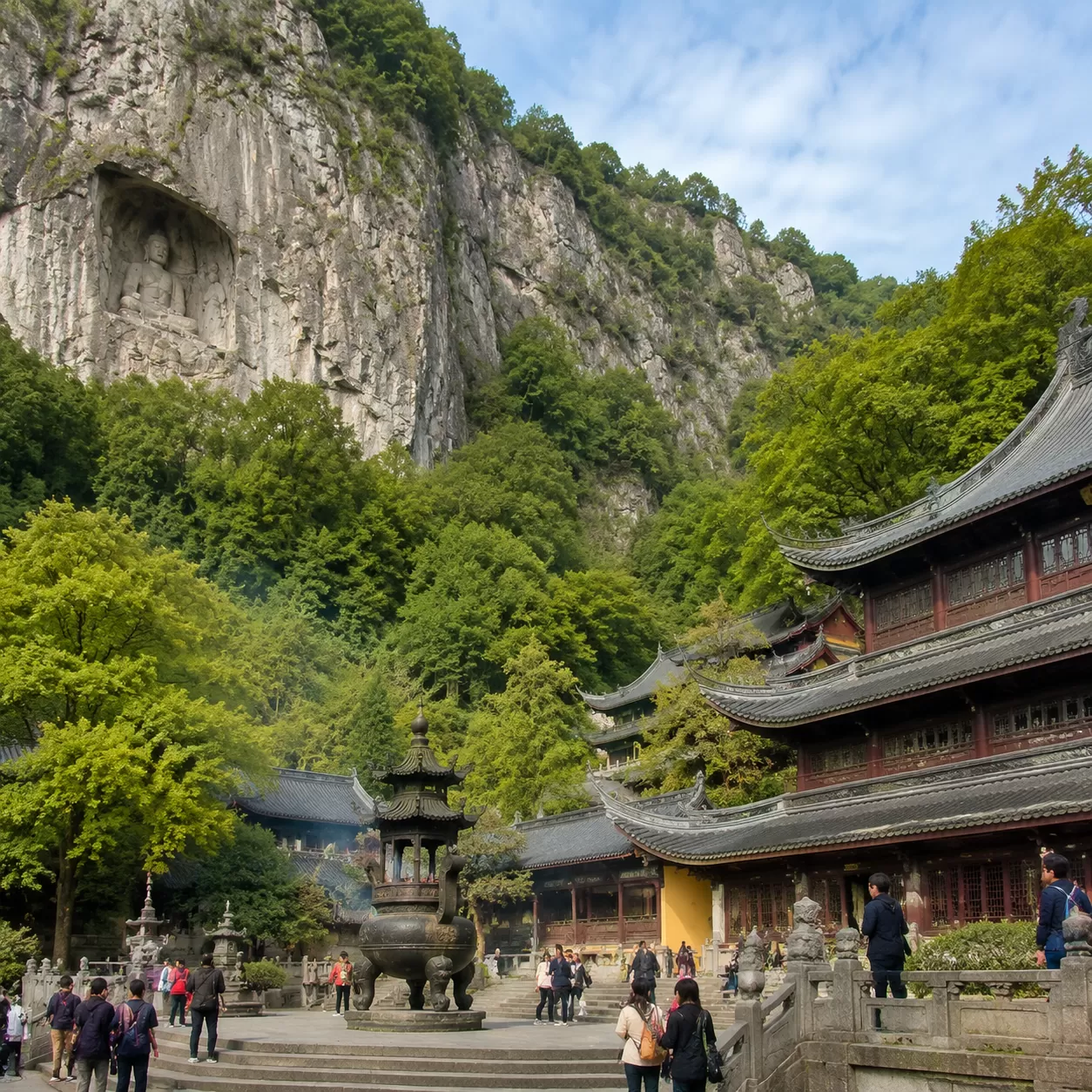Hangzhou Lingyin Temple and Feilai Peak Tour