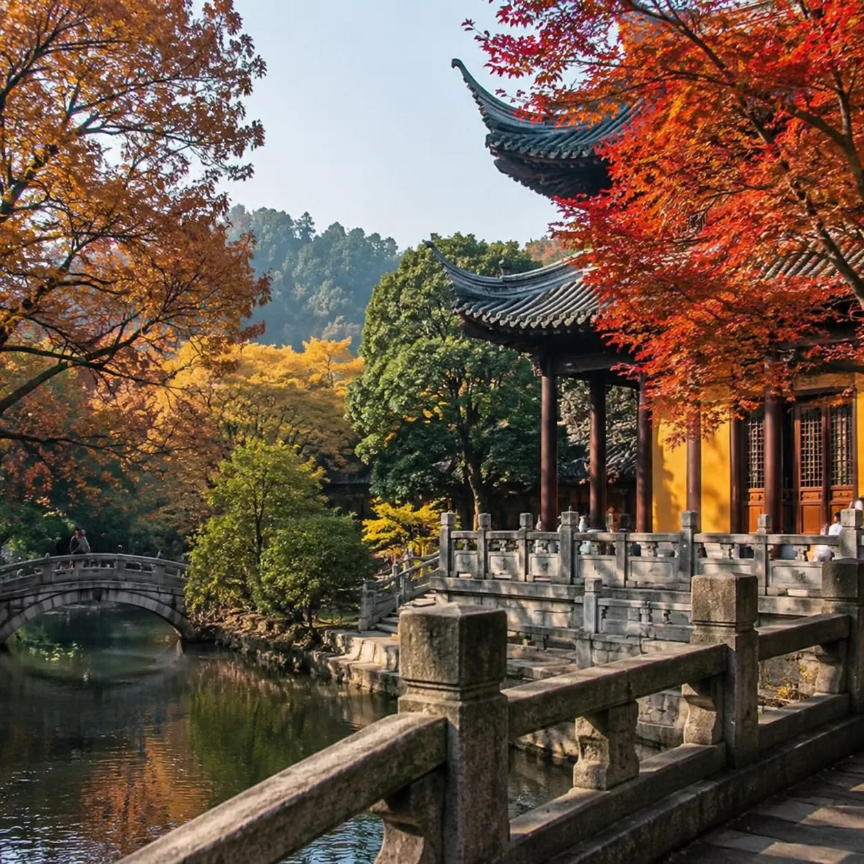 Hanshan Temple Maple Bridge Poem