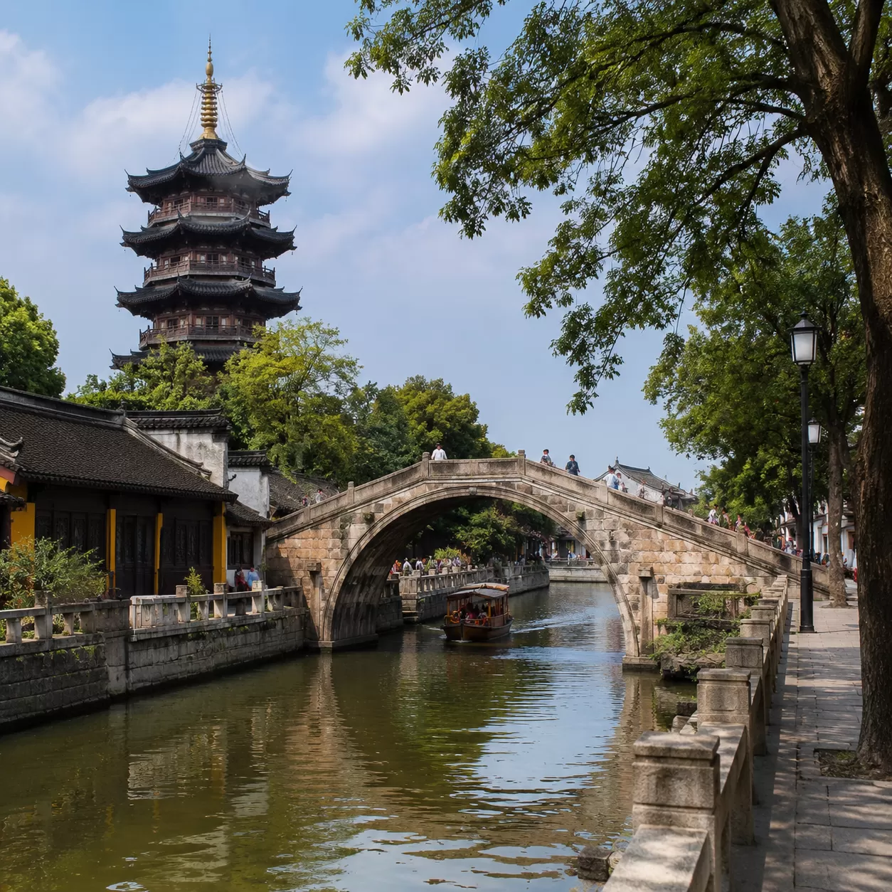 Hanshan Temple to Maple Bridge Street Life