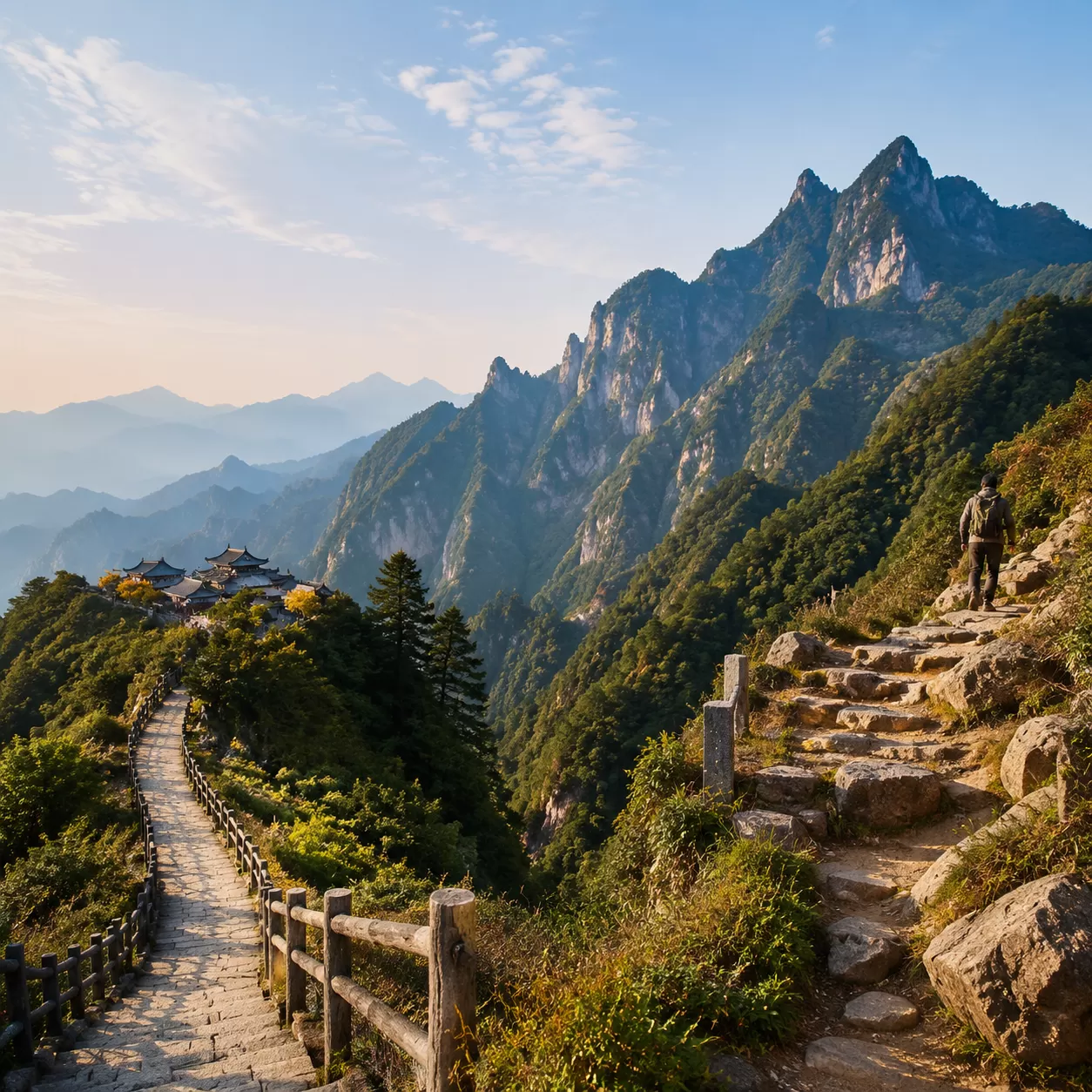 Mount Qingcheng: Front vs. Back Mountain Adventure Comparison